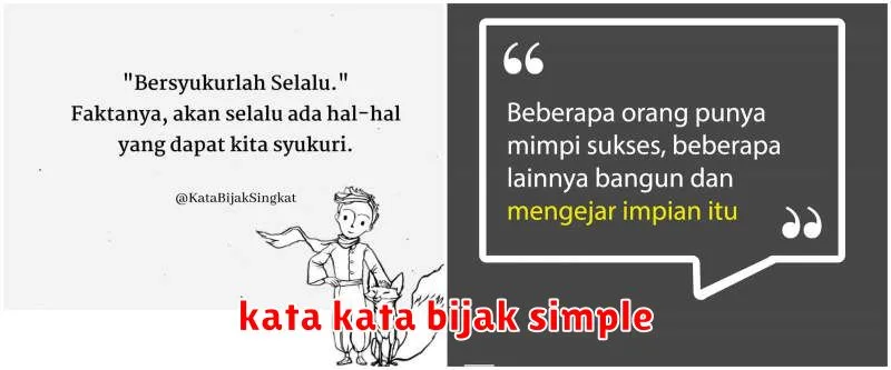 kata kata bijak simple