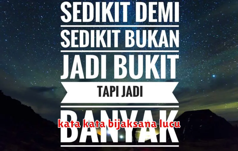 kata kata bijaksana lucu