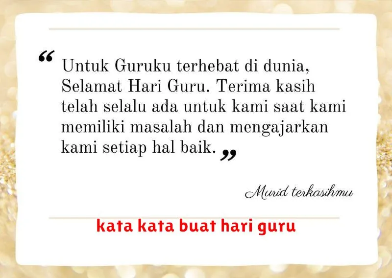 kata kata buat hari guru