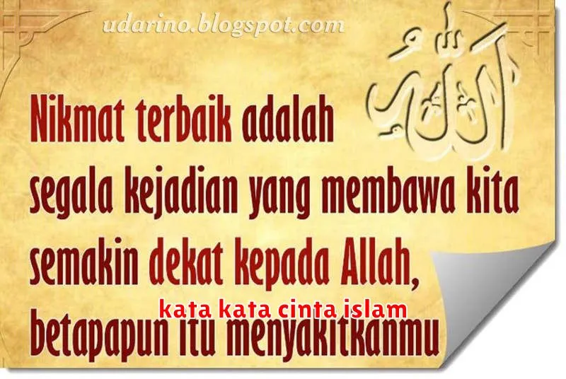 kata kata cinta islam