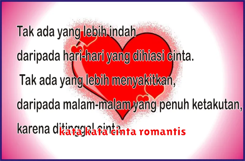 kata kata cinta romantis