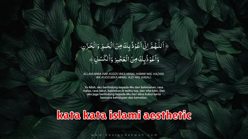 kata kata islami aesthetic