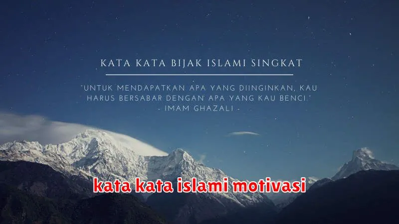 kata kata islami motivasi