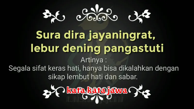 kata kata jawa