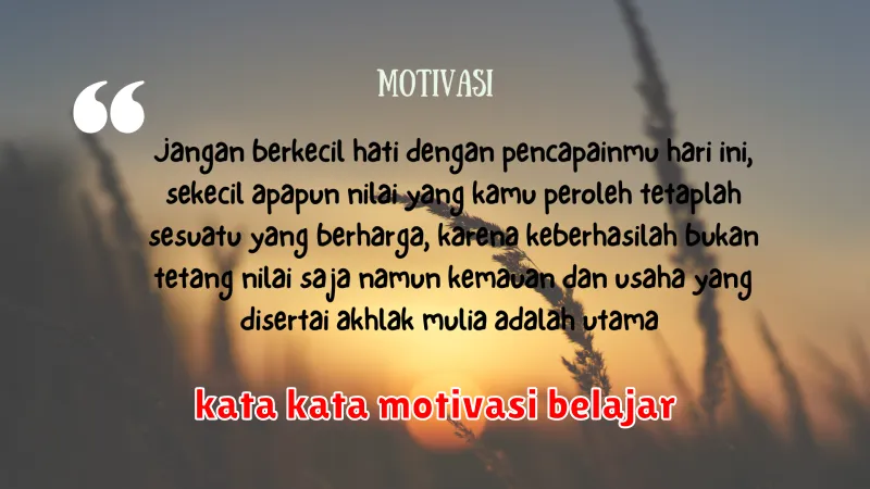 kata kata motivasi belajar