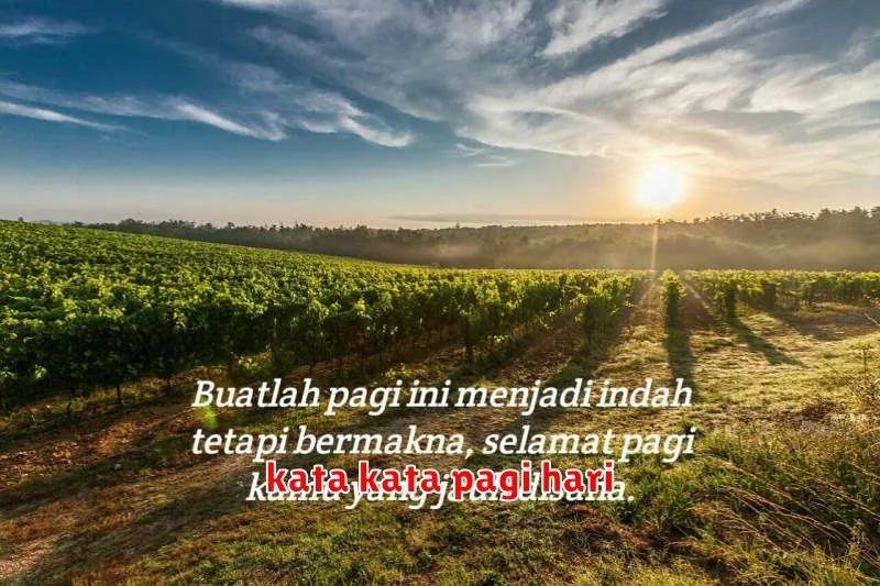 kata kata pagi hari