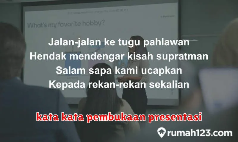 kata kata pembukaan presentasi