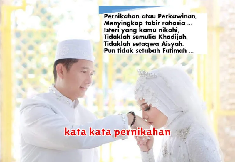 kata kata pernikahan