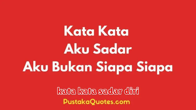 kata kata sadar diri