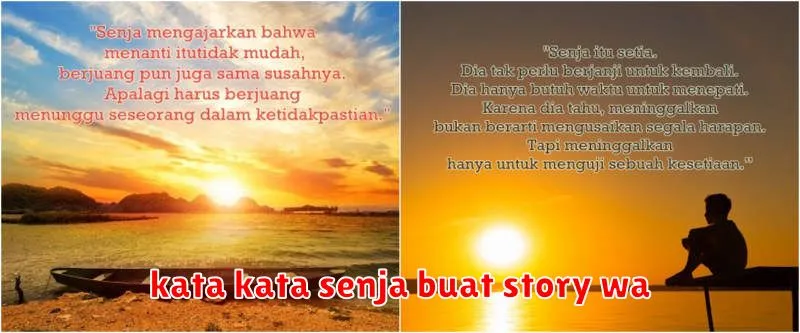 kata kata senja buat story wa