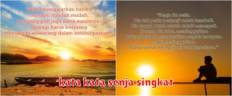 kata kata senja singkat