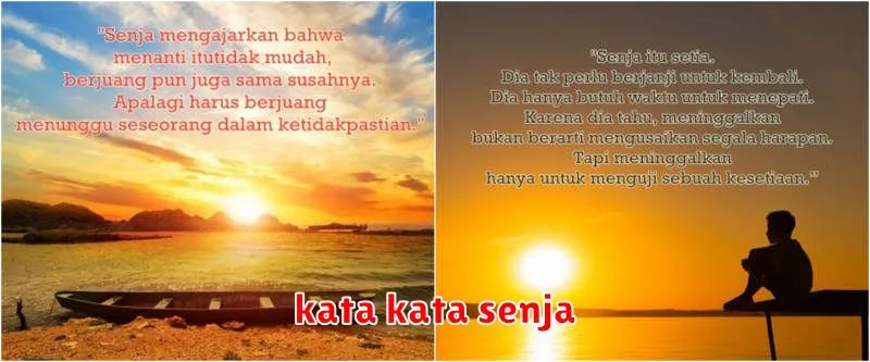 kata kata senja