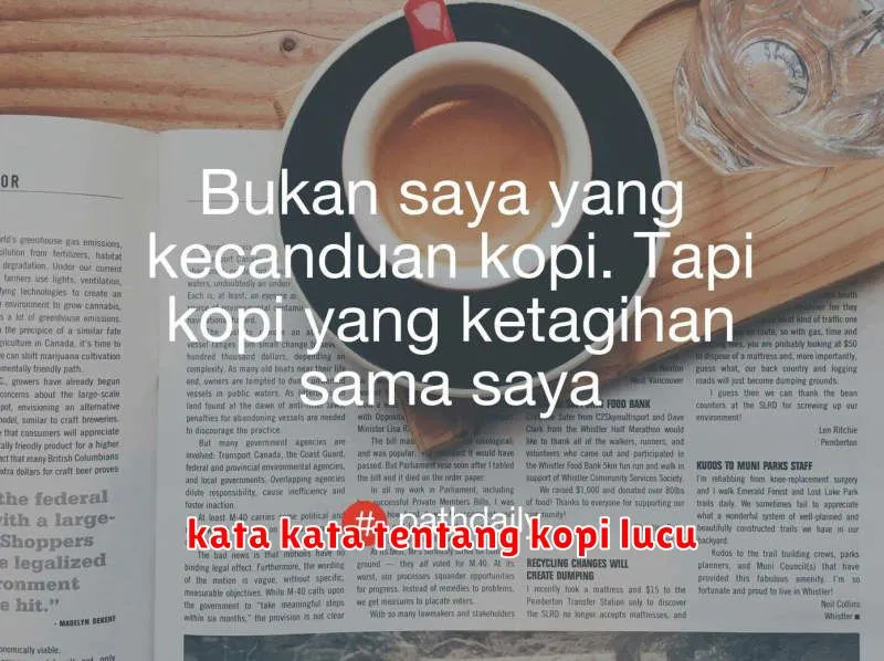 kata kata tentang kopi lucu