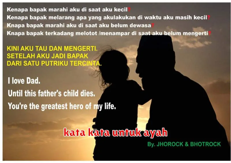 kata kata untuk ayah