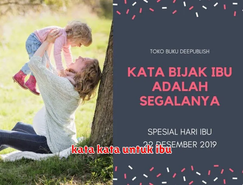 kata kata untuk ibu