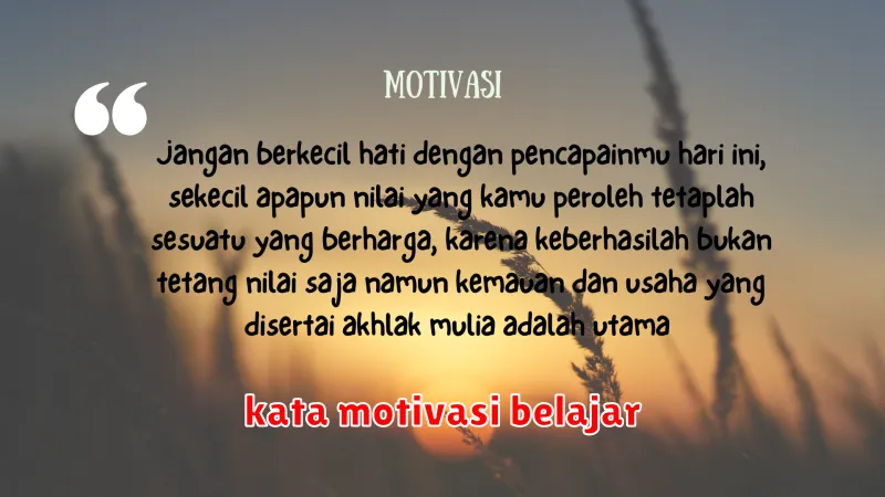 kata motivasi belajar