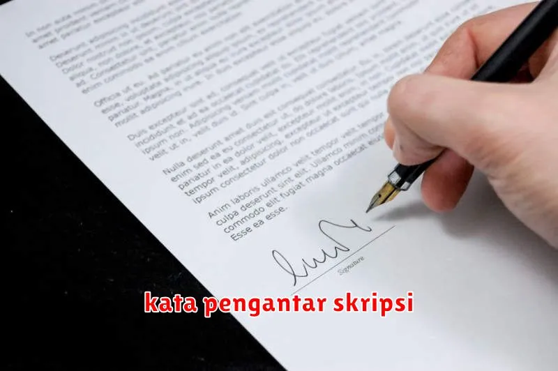 kata pengantar skripsi