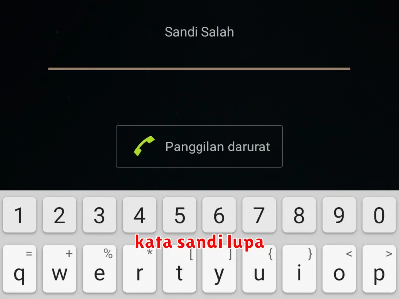 kata sandi lupa