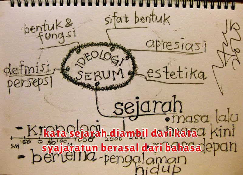 kata sejarah diambil dari kata syajaratun berasal dari bahasa