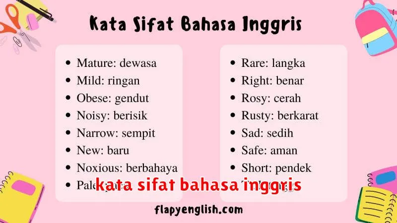 kata sifat bahasa inggris