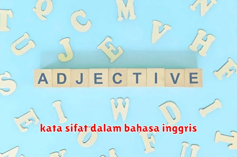 kata sifat dalam bahasa inggris