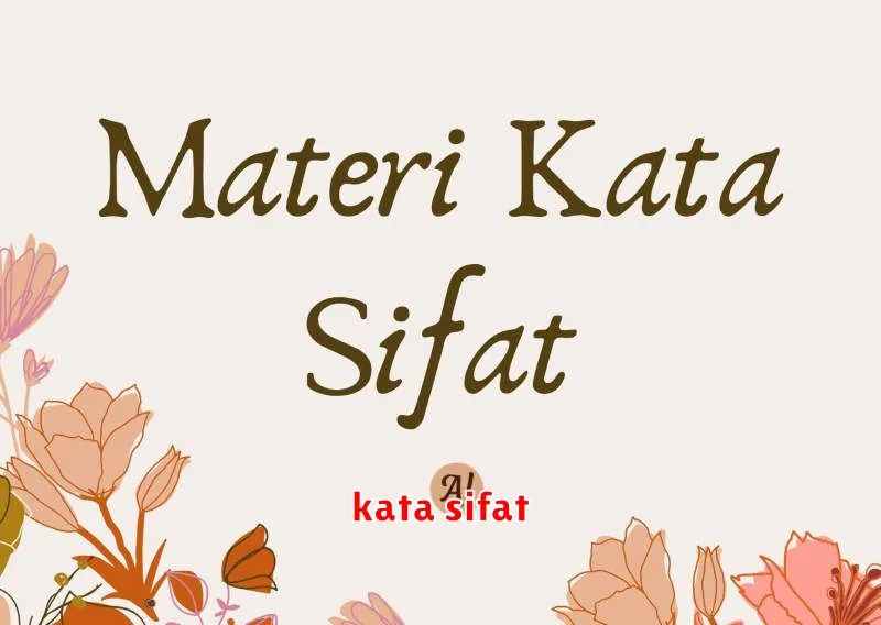 kata sifat