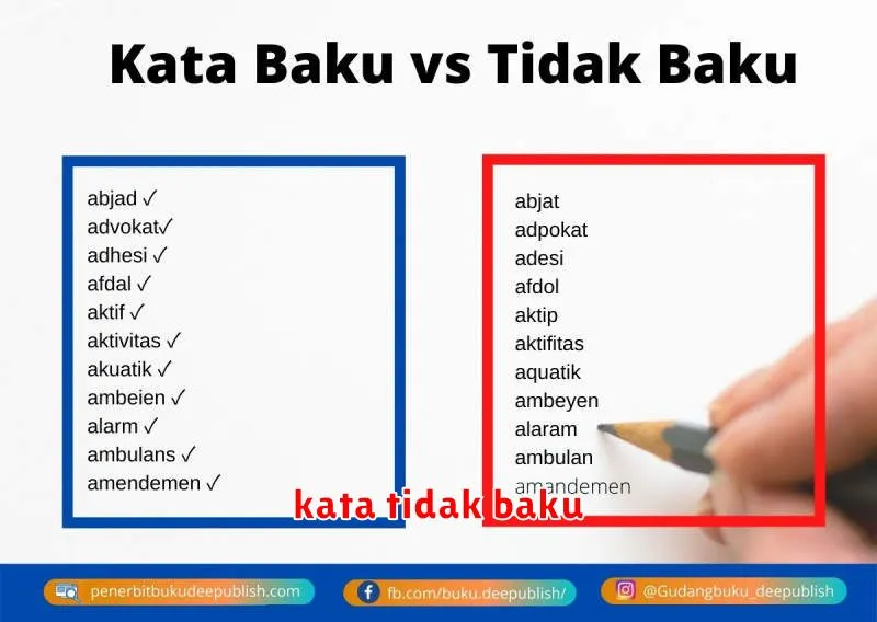 kata tidak baku