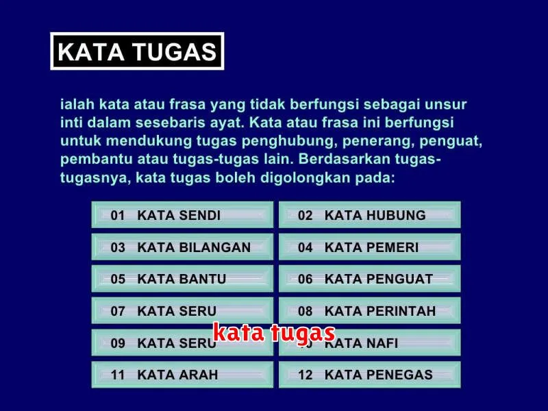 kata tugas