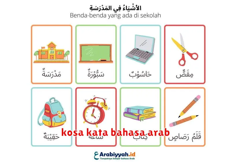 kosa kata bahasa arab