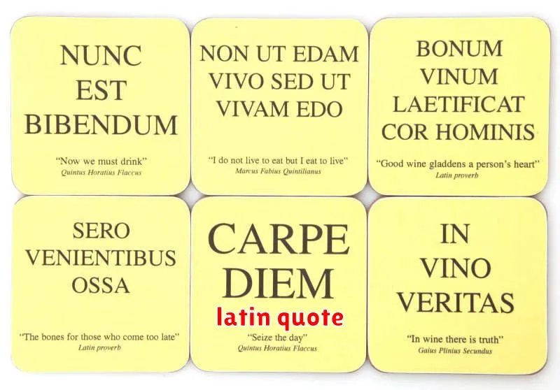 latin quote