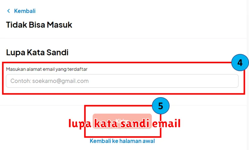 lupa kata sandi email