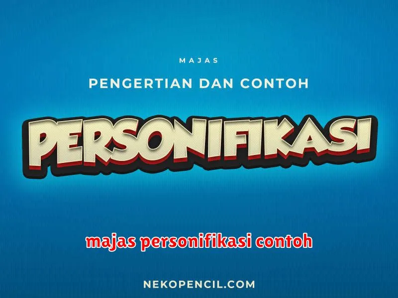 majas personifikasi contoh