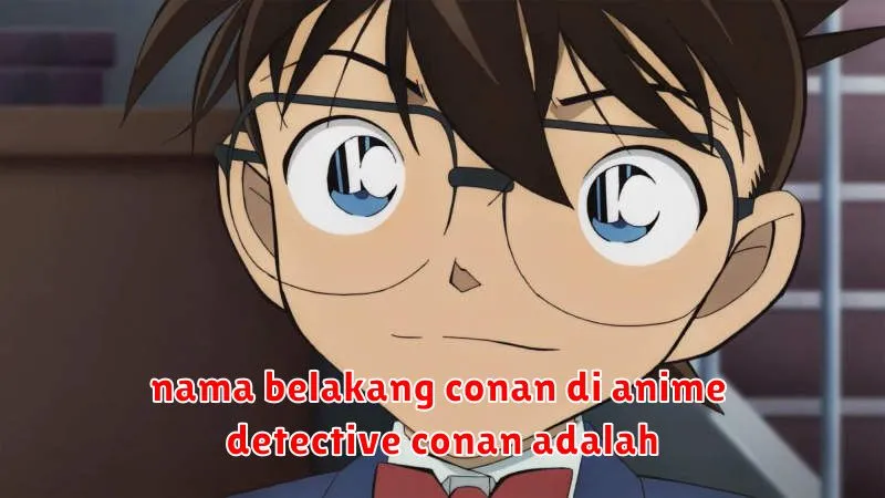 nama belakang conan di anime detective conan adalah