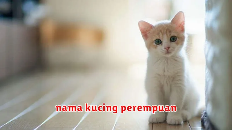 nama kucing perempuan