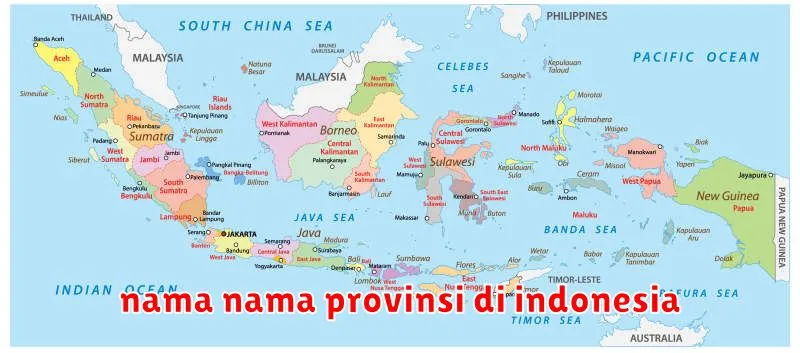 nama nama provinsi di indonesia