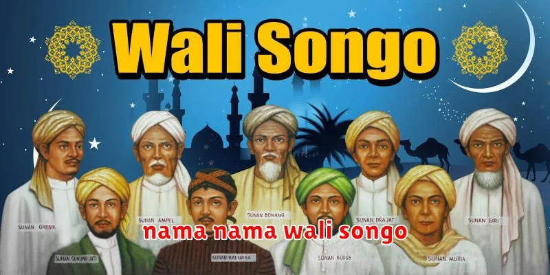 nama nama wali songo