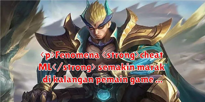 Fenomena cheat ML  semakin marak di kalangan pemain game mobile. Artikel ini akan membahas seluk beluk cheat ML, dari pengertian hingga dampaknya pada industri game.