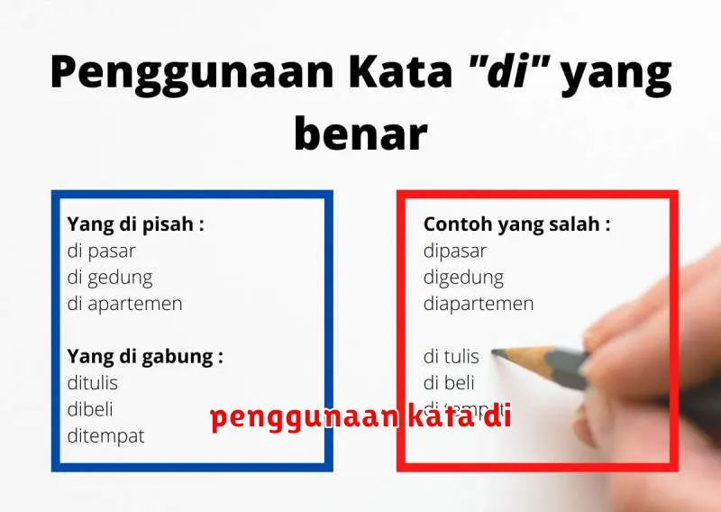 penggunaan kata di