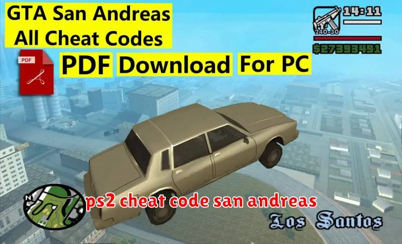 ps2 cheat code san andreas