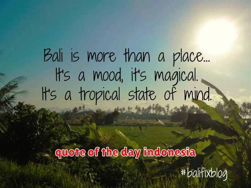 quote of the day indonesia