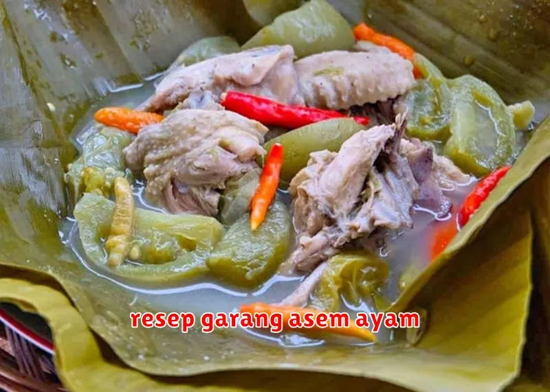 resep garang asem ayam