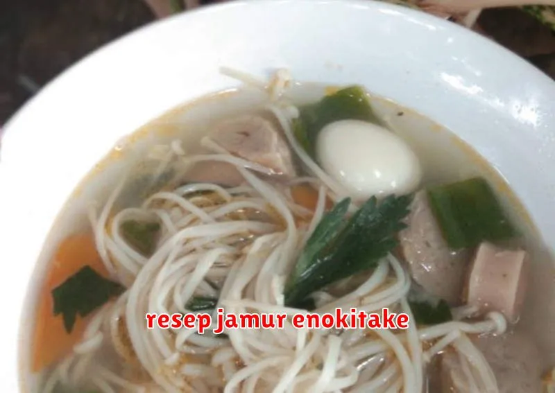 resep jamur enokitake