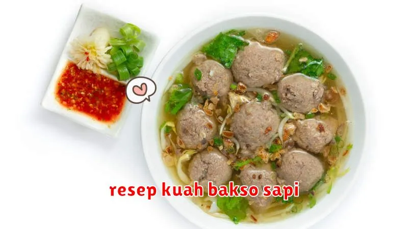 resep kuah bakso sapi