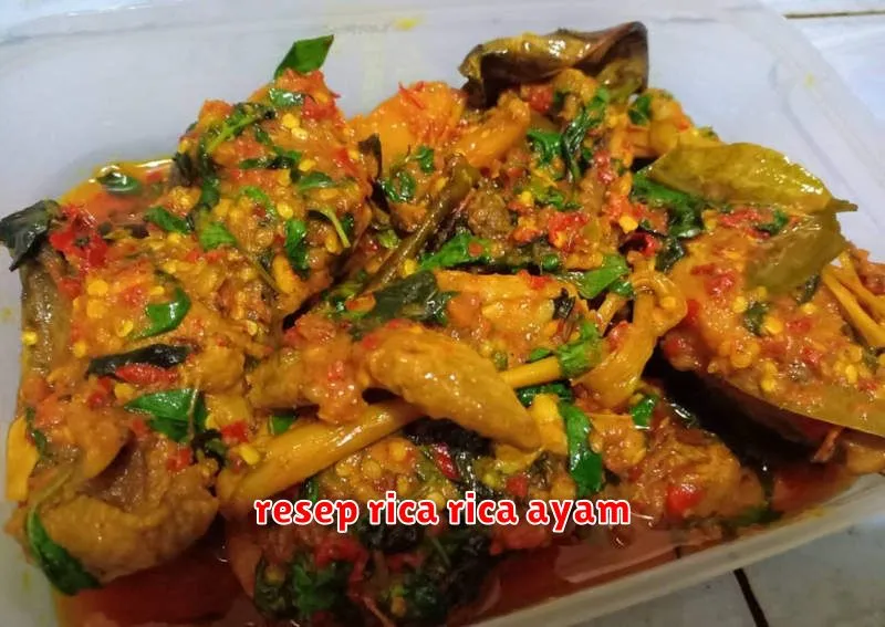 resep rica rica ayam