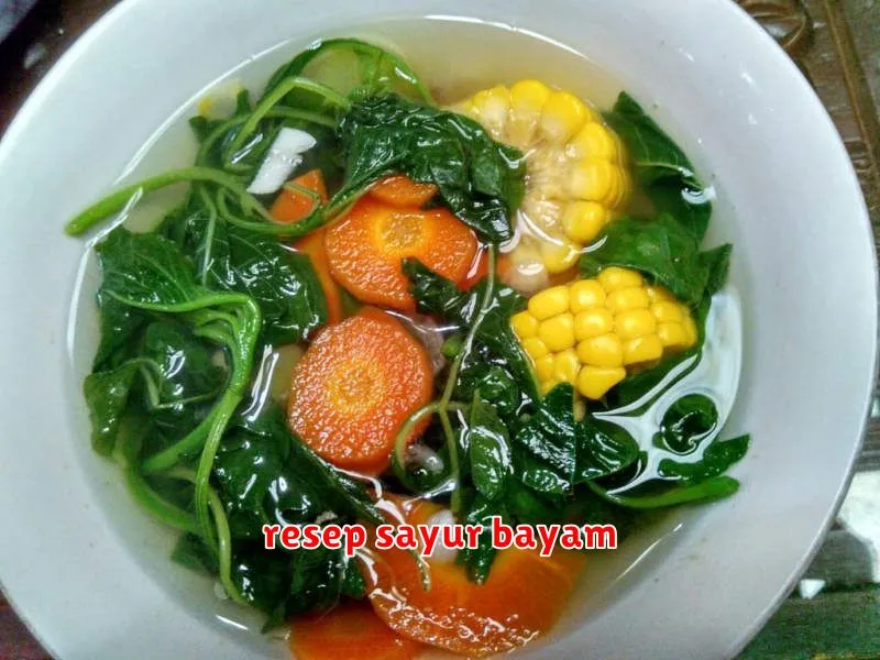 resep sayur bayam