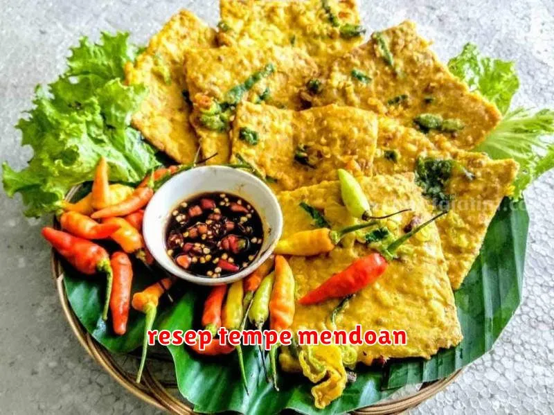 resep tempe mendoan