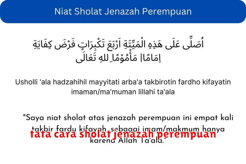 tata cara sholat jenazah perempuan