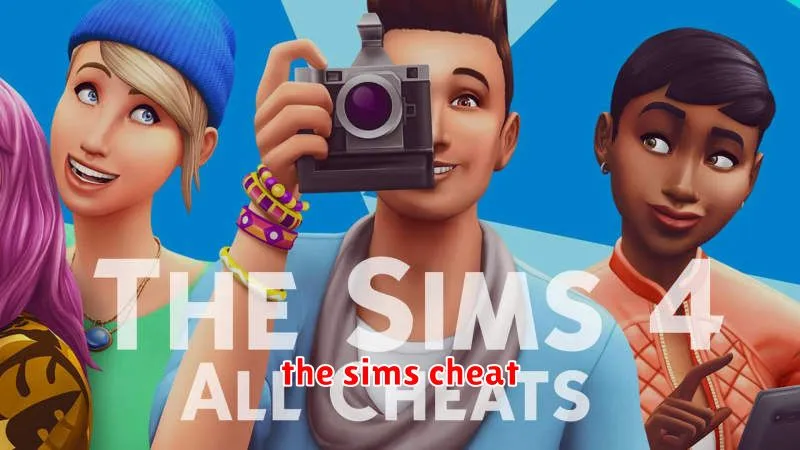 the sims cheat