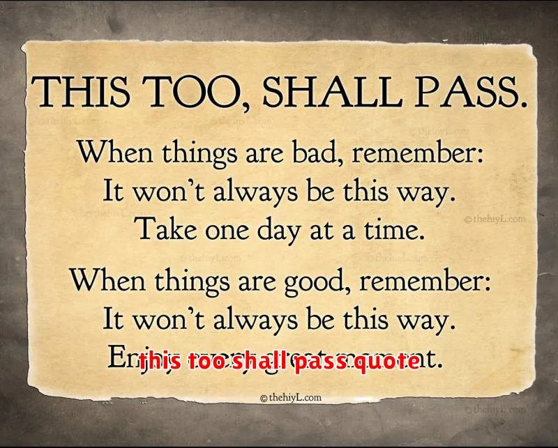 this too shall pass quote