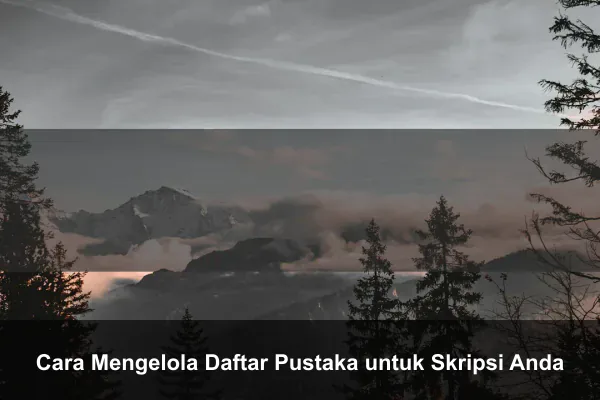 Cara Mengelola Daftar Pustaka untuk Skripsi Anda